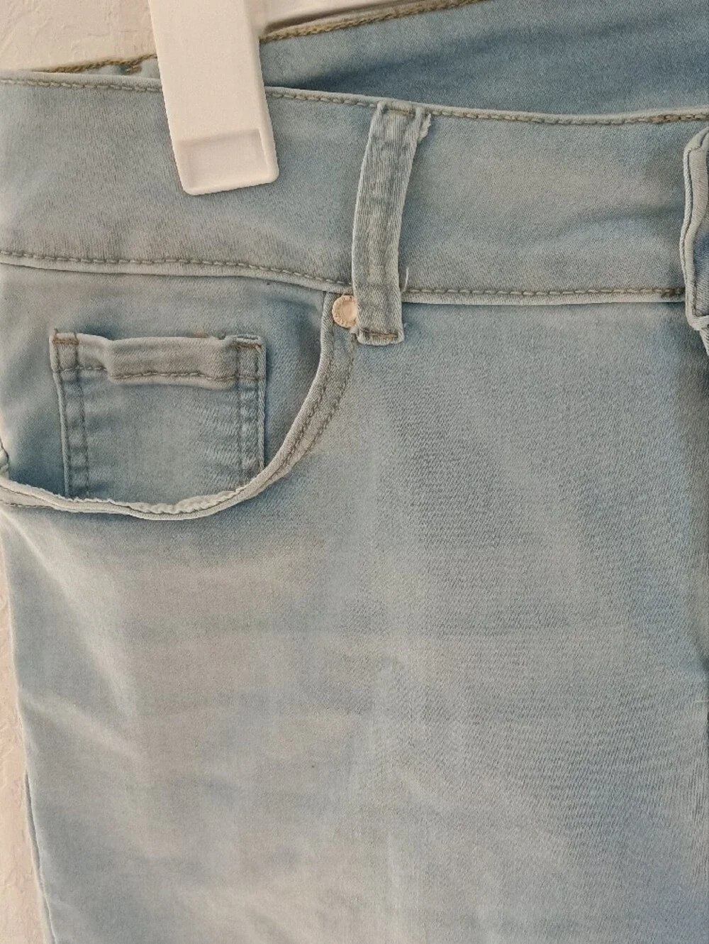 Sandpiper Light Blue Denim Bermuda Shorts